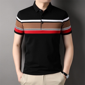 夏季保罗衬衫领汗衫衣服Polo衫男士短袖T恤中年休闲翻领半袖体恤图片
