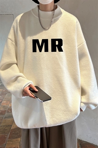 控68半高领毛衣男士大码针织衫男毛线衣男 M18253-P45 加绒款-P65图片