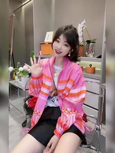 夏季新款洋气拼条纹料防晒衫,其它,L·H·X