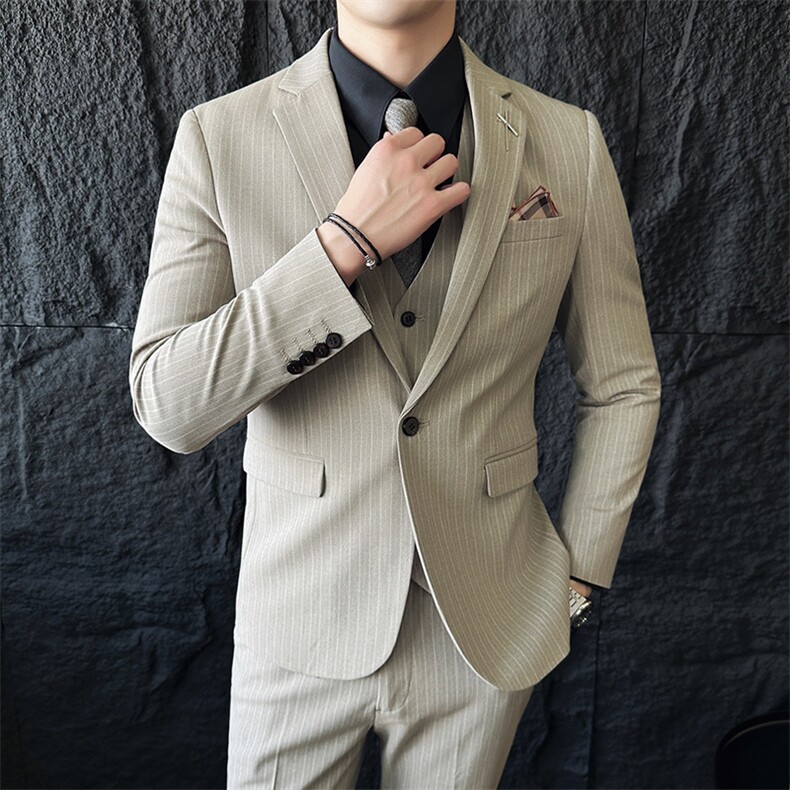 主推男士英伦风西装单排扣三件套尖领商务西服KTZ1819-P310,男装西服套装,星座1105-3