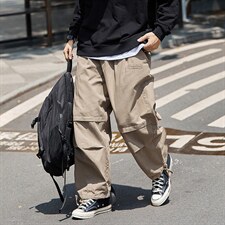 机能风束脚休闲宽松高街潮流痞帅伞兵休闲裤A438-6188-P7090，男装休闲裤，电商A438