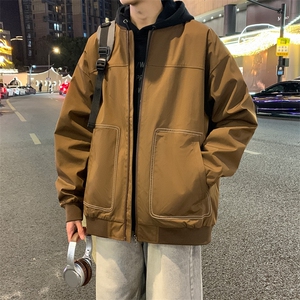 棒球服外套男春季美式vintage潮牌男装宽松飞行员夹克JK170-P73图片