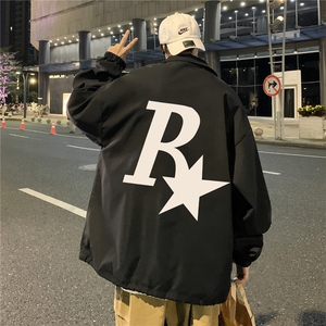 ！23秋季新款宽松大码港风R星夹克外套JK16134-P50控68图片