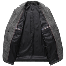 S-M3818秋冬男士毛呢大衣修身羊毛外套商务休闲高端西服P168，男装毛呢大衣，电商B360
