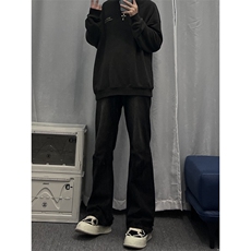 美式hiphop牛仔裤修身直筒微喇叭裤68，男装牛仔裤，星座310A-4