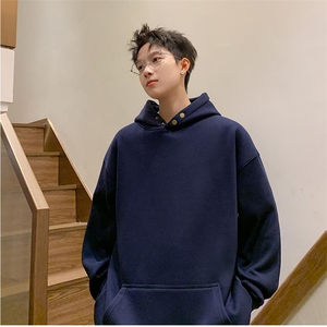 抖音得物品质 26春装美式高街曼巴棉古铜两粒扣连帽卫衣外套XS066图片