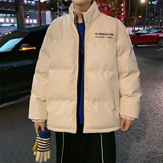 pu皮棉服男新款痞帅时尚羽绒棉衣ins潮牌宽松冬装棉袄男士外套，男装棉衣，星座410-6（原星座1304-1）
