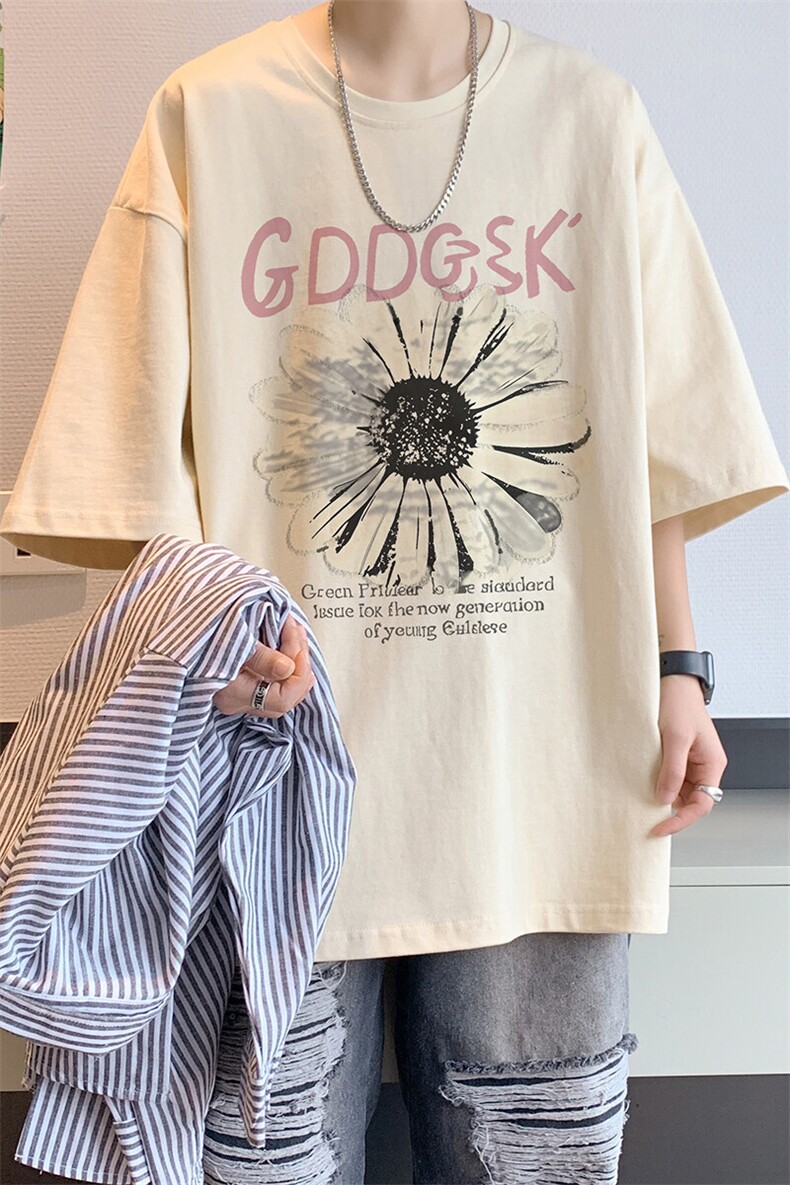 已注册/夏季新款内景日系大码宽松短袖T恤男潮打底衫DT00506/P25,男装T恤,电商B316