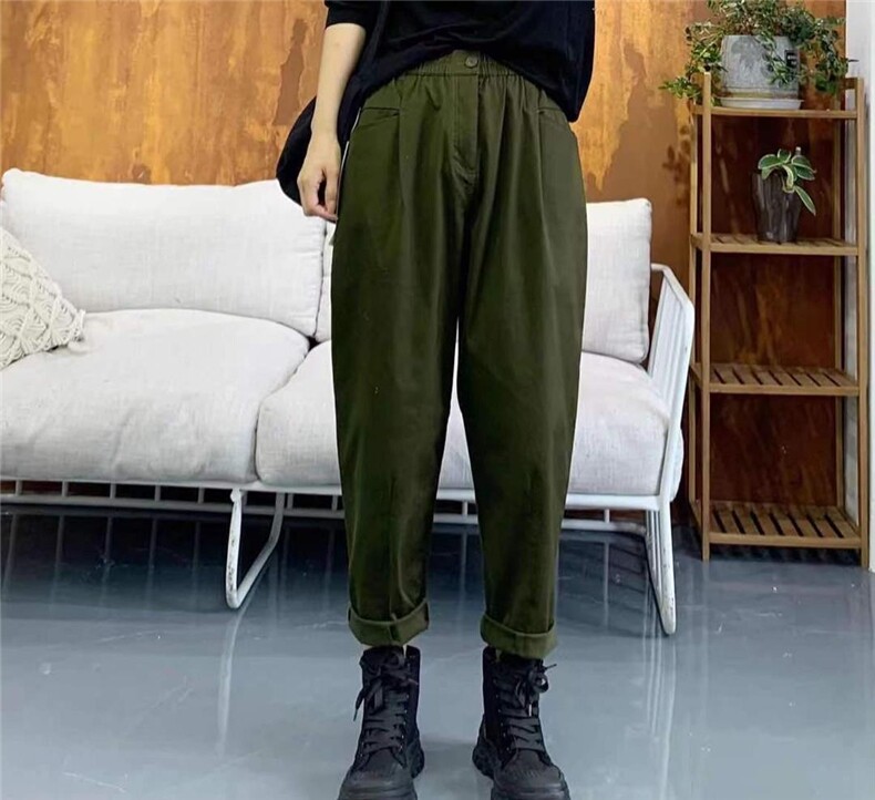 秋装百搭休闲裤，女装休闲裤，左村