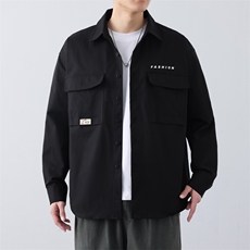 25年春季衬衫长袖得物抖音衬衫DS-C323-1-CS2501-P50，男装衬衫，电商C323-1