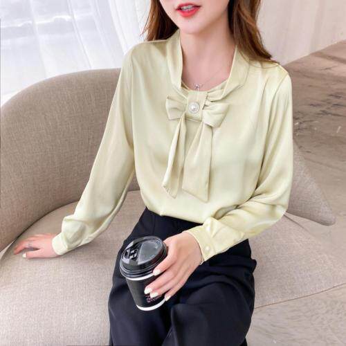 缎面净色小衫，女装，炅缇恩