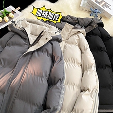 三防料抖音品质现货10W件宽松加绒加厚棉衣外套棉服BM333特P85，男装棉衣，电商A486