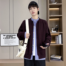 8751-P802025年秋季新款休闲针织开衫男外套长袖毛衣，男装针织衫/毛衣，电商A113