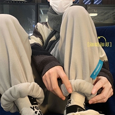 XZ616冬季新款加绒加厚摇粒绒贴标休闲裤TY440P65控78，男装休闲裤，星座512A（原616）