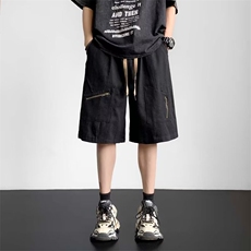 休闲短裤男韩版潮流口袋个性帅2023夏季新款ins五分裤K4006-P37，男装休闲裤，星座412-3