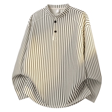 潮流宽松亨利领卫衣美式复古长袖T恤A161-MT-2604-P42，男装T恤，电商A161