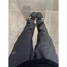 深灰色cleanfit裤子男夏季美式vibe尼龙速干工装裤潮牌直筒微喇裤，男装工装外套，星座506A