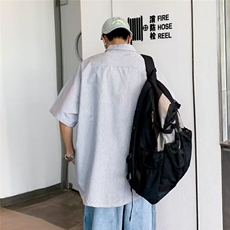 2025夏季薄款休闲短袖衬衫衬衣CC822，男装T恤，星座1108