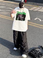 24夏季新款街头潮牌时尚个性印花短袖t恤中性XZ301B-JB4402-p28，男装T恤，星座301B