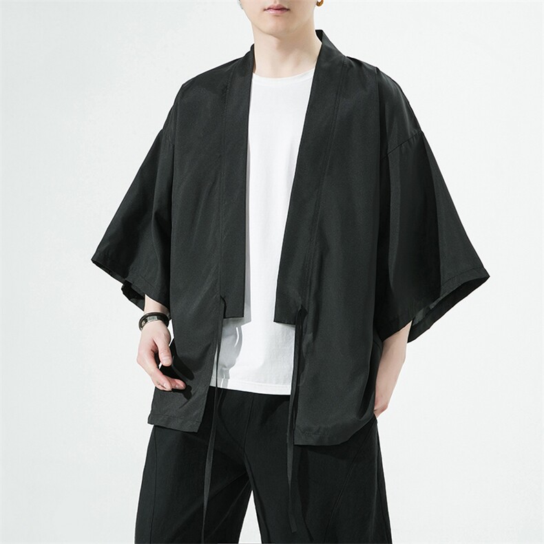 风夏季冰丝垂感宽松七分袖防晒服男半袖风衣222特p25，男装防晒衣，星座815（原A203）