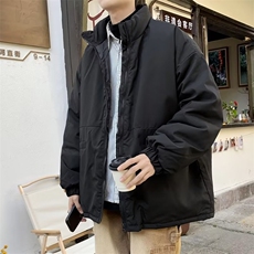 冬季日系宽松加厚棉服男女ins潮牌工装休闲情侣棉衣外套M1928-P75，男装棉衣，星座1008