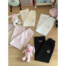 女风纯棉华棉刺绣蝴蝶结休闲裤ZK0307-P48加绒53，男装休闲裤，星座313A(原308A-2)