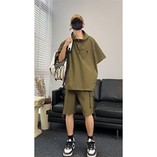 直播~泡泡纱短袖短裤休闲套装A468特P60控108，男装牛仔裤，电商A309