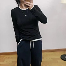 短袖t恤女2025新款夏季薄款宽松显瘦打底上衣小衫，女装T恤，淘淘羊羊绒