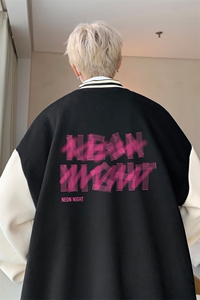 摇粒绒棒球服男大码开衫卫衣男夹克 BF86321-P65图片