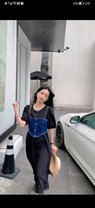 夏装二件套连衣裙图片