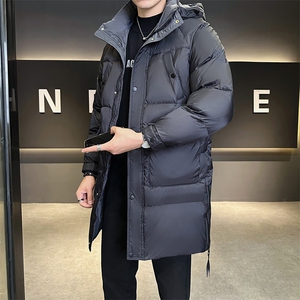 冬季新款中长款羽绒服男连帽可脱卸保暖外套    B321-YR988-P215图片