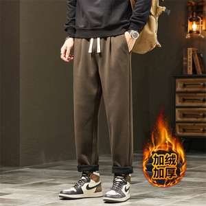 特批休闲裤男款舒适百搭卫裤宽松微锥直筒长裤子J830-P40/加绒P50图片
