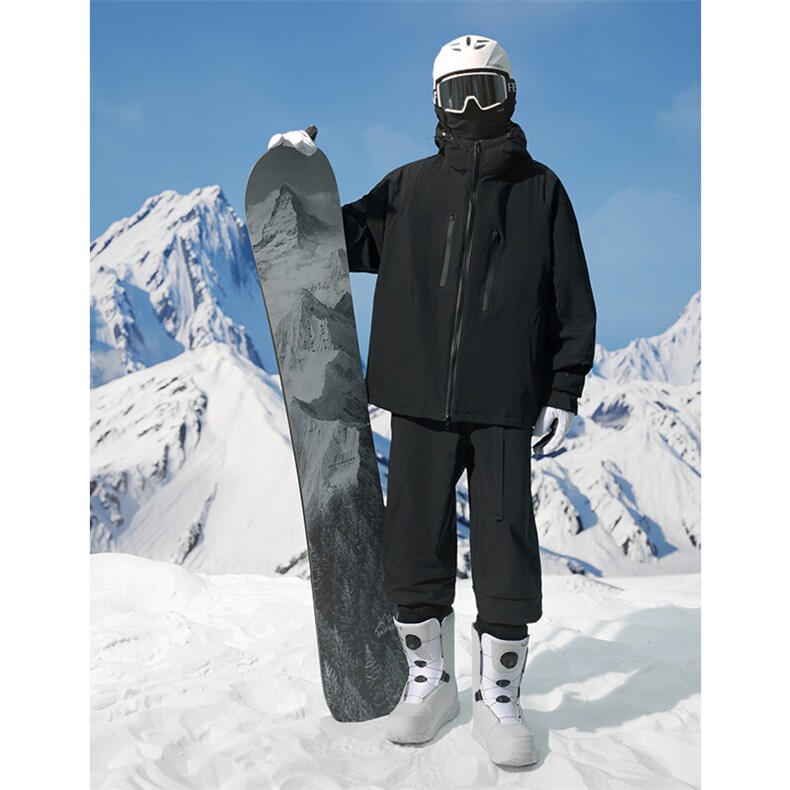 冬季单板双板防风防水拉链男加棉滑雪服套装M70+K1002J加绒-P215,男装休闲套装,电商A001-1