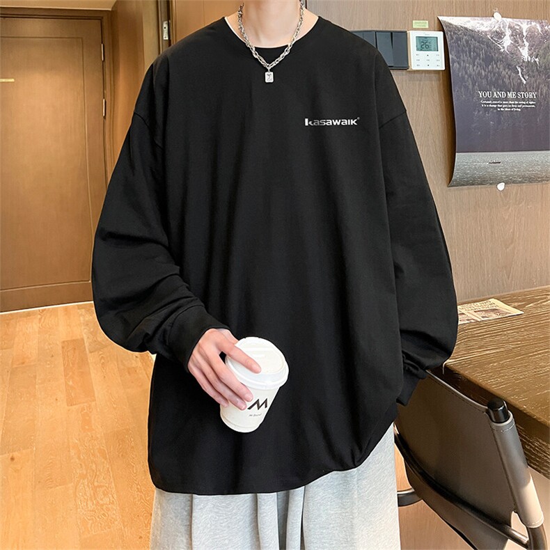 抖音得物供货量大从优可提供视频美式长袖T恤CT860特P25,男装T恤,电商A486-1