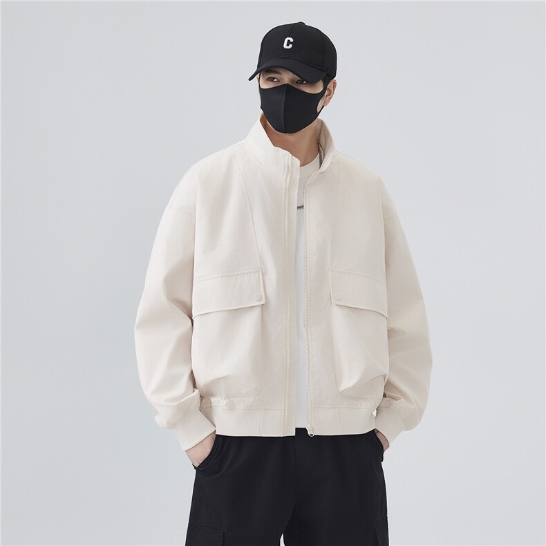 JK007无影墙 大口袋工装教练飞行员夹克 聚酯纤维(S-3XL)TP38图片