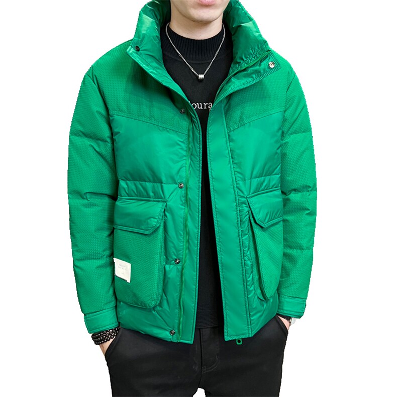 冬季短款立领羽绒服男日系面包服保暖外套Y902,男装棉衣,电商A239