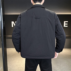 新标902025新款男士白鸭绒翻领简约休闲百搭羽绒服5979-P275，男装羽绒服，电商A413