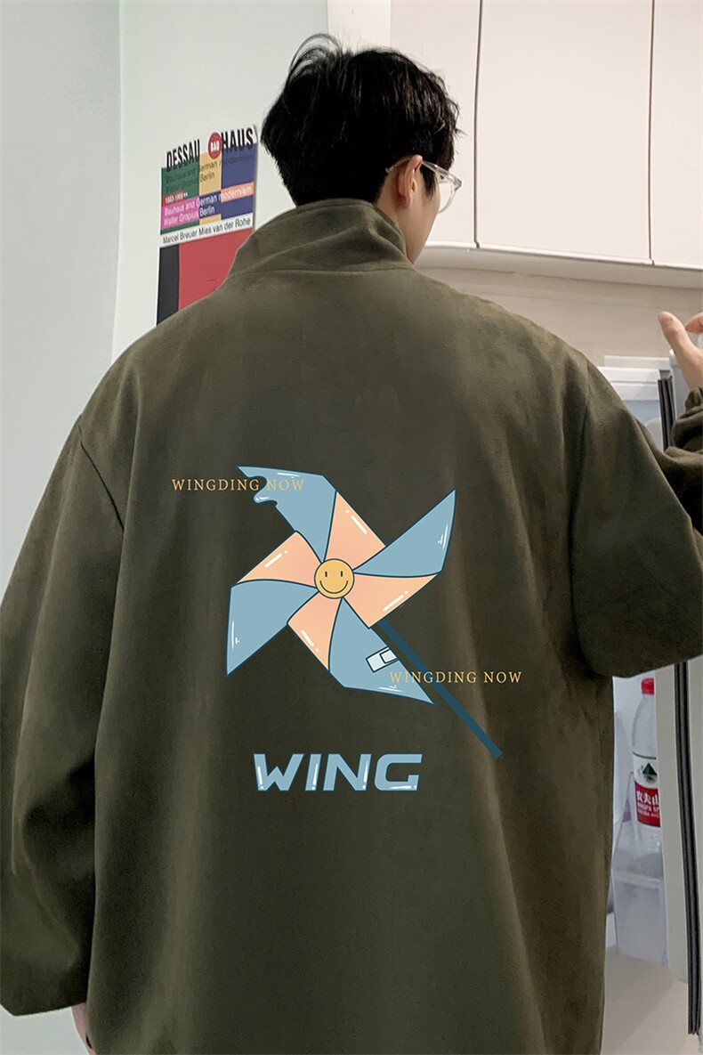 麂皮绒夹克男大码立领褂子外套JK85112-P68加绒款-P78,男装夹克,电商A040