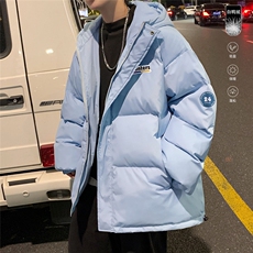 港风冬季新款连帽白鸭绒羽绒服男潮宽松印花YR6130P225控268，男装羽绒服，电商A268A