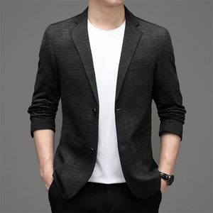 秋冬季新款男商务休闲单西韩版西装中年西服外套MY804-P175图片