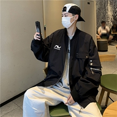 A737-P67春秋季美式复古飞行员夹克男款潮牌宽松工装棒球服外套，男装夹克，星座512-6
