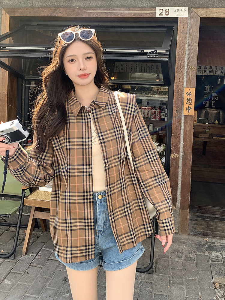 格子衬衫,女装衬衫,慧峰