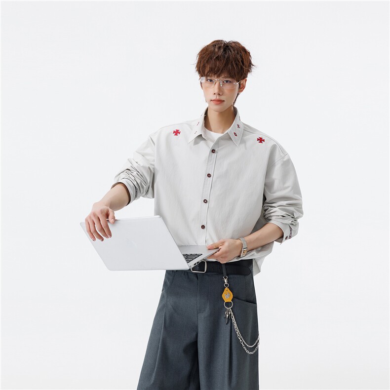 新款休闲春季衬衫,男装衬衫,星座1106-2（原1111B）