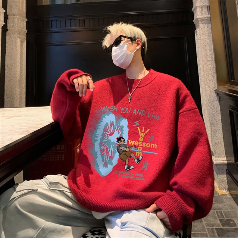 高质量！秋冬季半高领毛衣男加绒加厚线衣男针织衫男MY242-特p38,男装针织衫/毛衣,电商B367