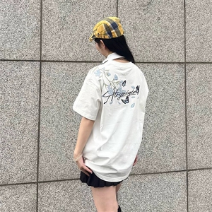 万针全刺绣解构设计260克重磅双纱纯棉高品质美式高街短袖T恤特35图片