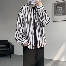 衬衫男春季新款港风宽松长袖衬衣CS806-P32，男装衬衫，星座214-3