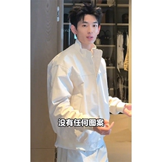 26春装新款美拉德立领飞行夹克boxy廓形休闲百搭外套上衣JK6500，男装夹克，电商A486