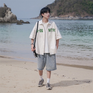 日系短袖衬衫男夏季痞帅高级感日系B225-C6061-P60-X75-全棉-有货图片