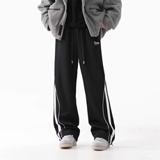 卫裤男夏季直筒宽松百搭休闲运动裤美式重磅长裤子KA05，男装休闲裤，星座1116A-1（原606A）