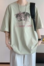 已注册/夏季内景纯棉复古休闲短袖T恤男宽松大码打底DT00092/P25，男装T恤，电商B316